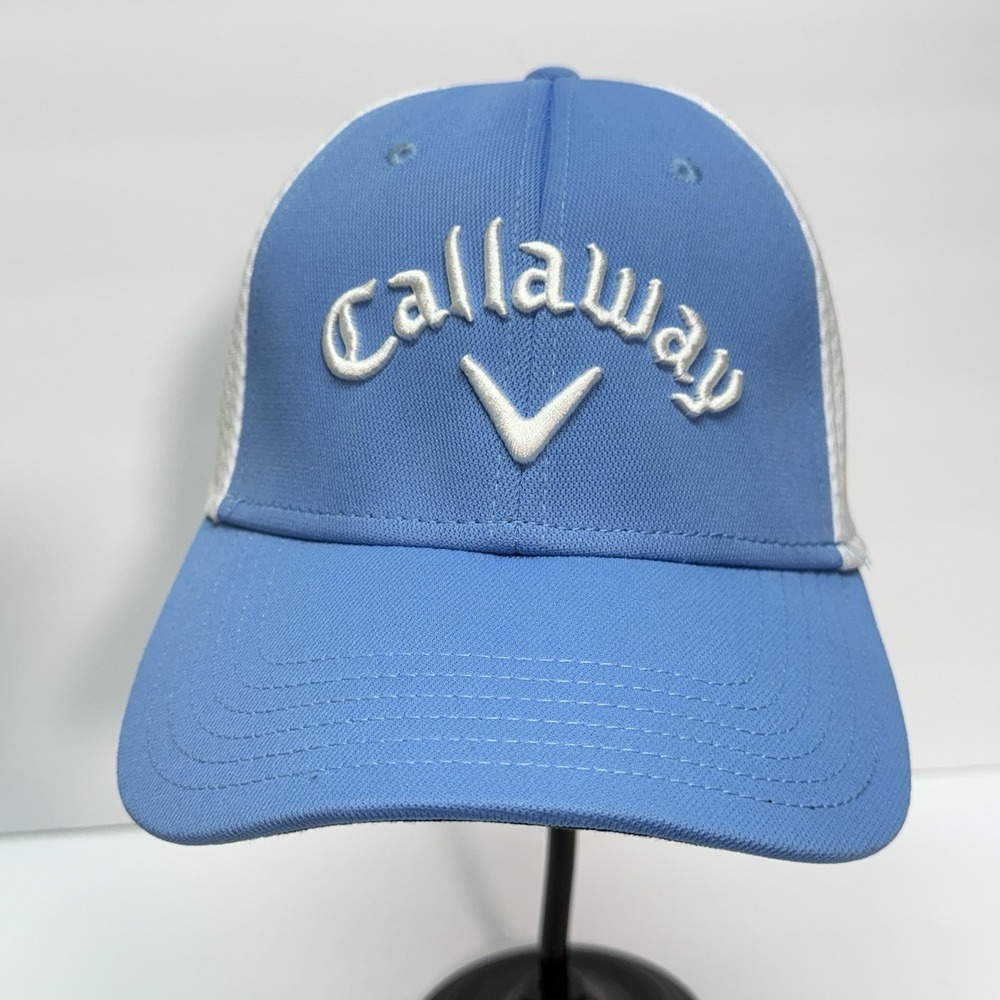 Callaway Golf Hat Men S/M Mesh Back Polyester Blue Colorblock - Picture 1 of 8